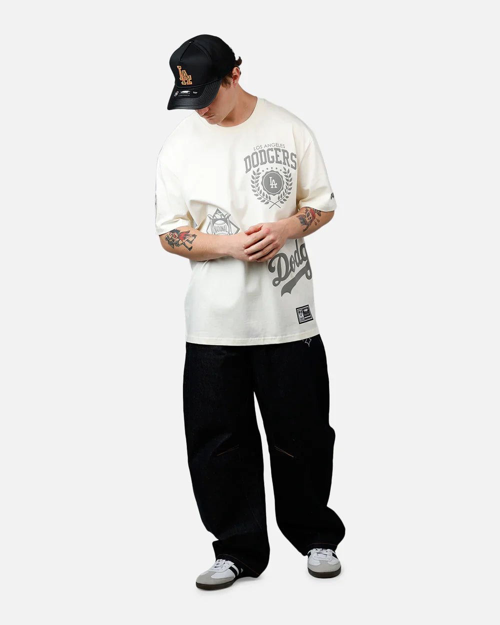 Pro Standard La Dodgers Street Team Tee - Cream