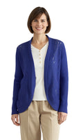 Women's Open Front Glitter Shrug in Soft Acryllic
