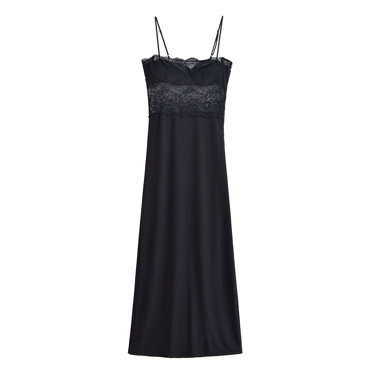 Spring Lace Splicing Sling Dress