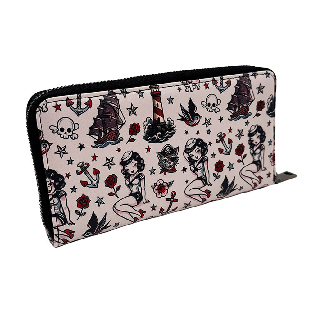 Pirate Cats and Sailor Things Clutch Handbag