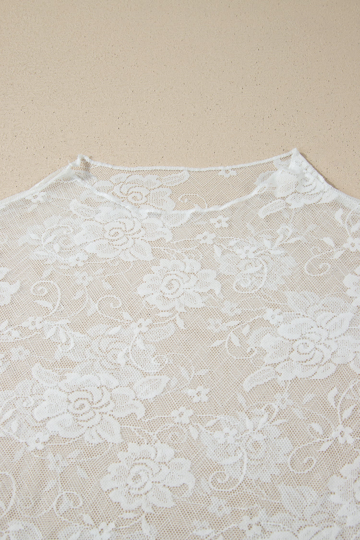 Floral Mesh Long Sleeve Top