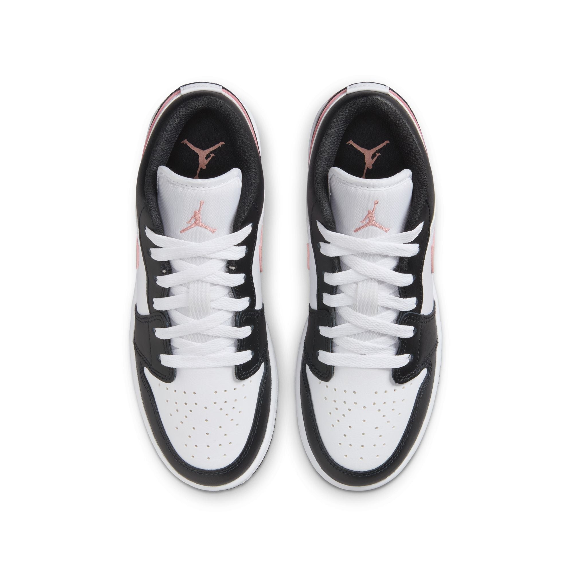 Air Jordan Big Kids 1 Low - White/Rustic Pink