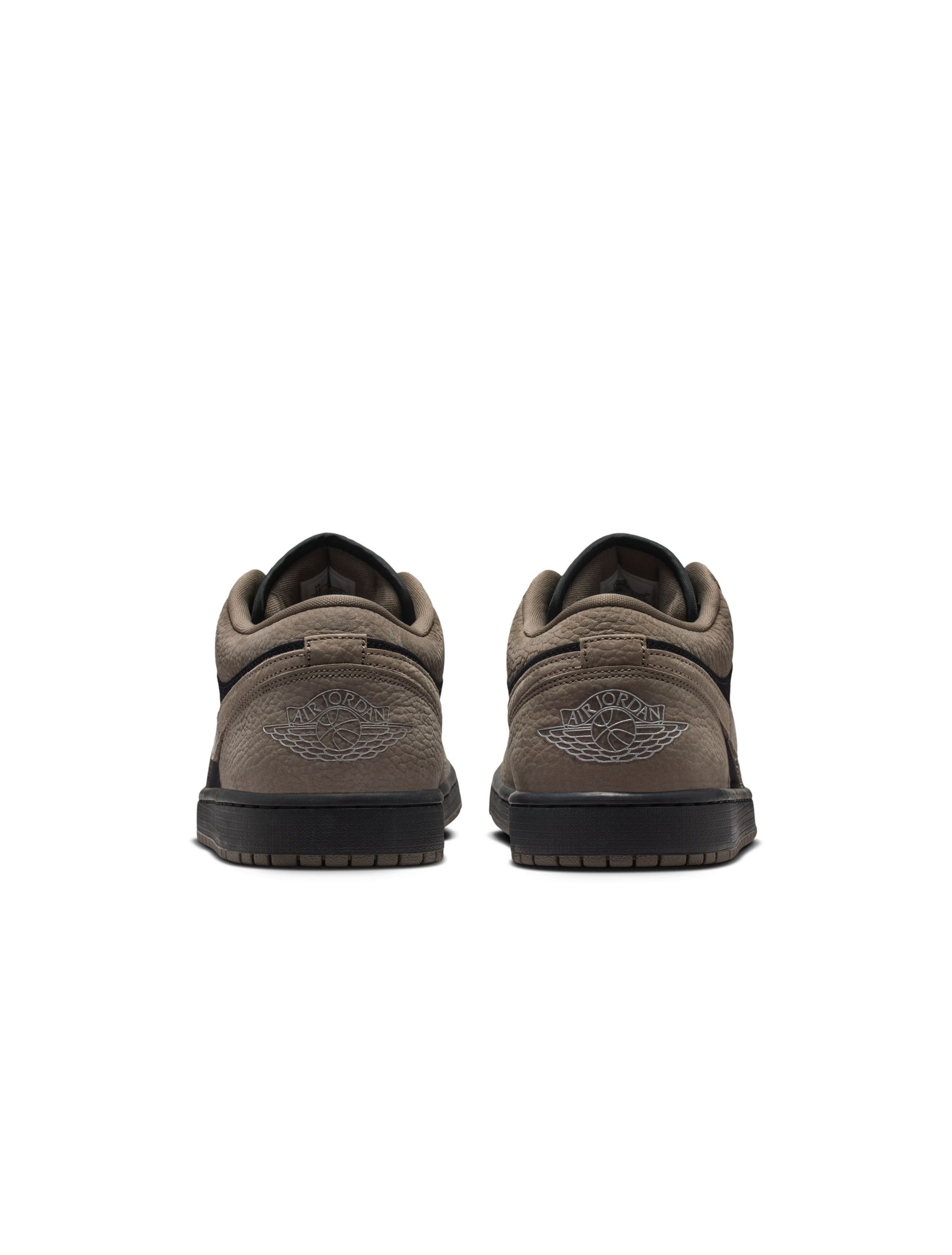 Air Jordan Mens 1 Low SE - Black/Olive Grey