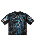 First Row Cropped Heavenly Bodies Tee - Black