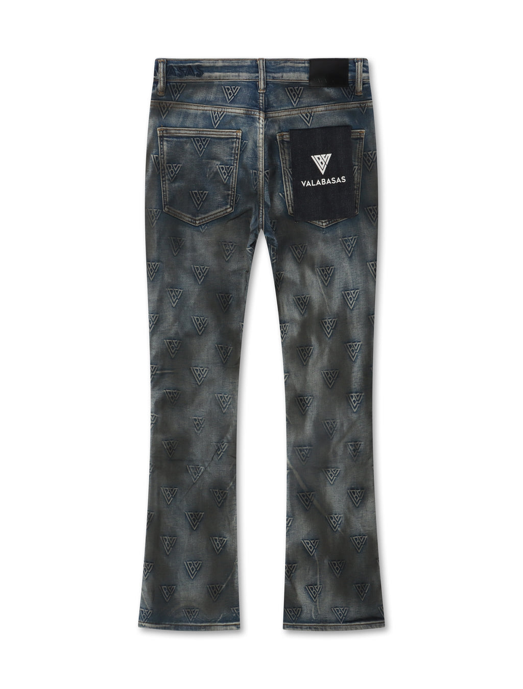Valabasas Tagged Stacked Denim - Dirty Blue