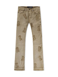 Valabasas Loomis Flared Stacked Jeans - Vintage Khaki