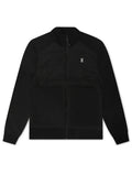 Psycho Bunny Mens Michael Mixed Media Zip Flannel - Black