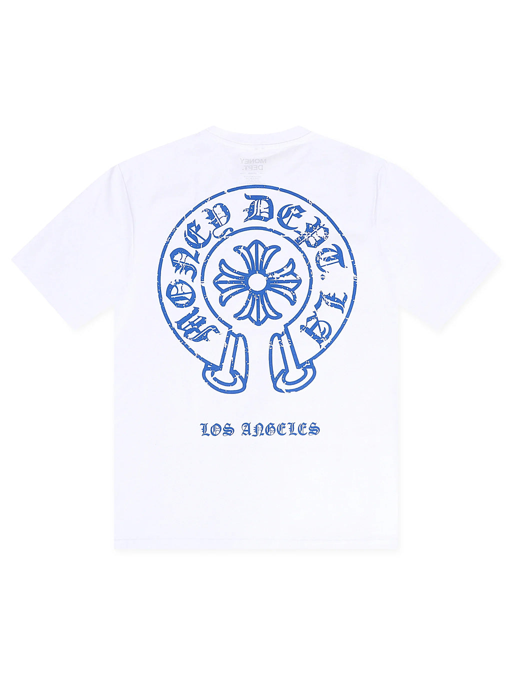 Money Dept. Vintage Old English Tee - White/Blue
