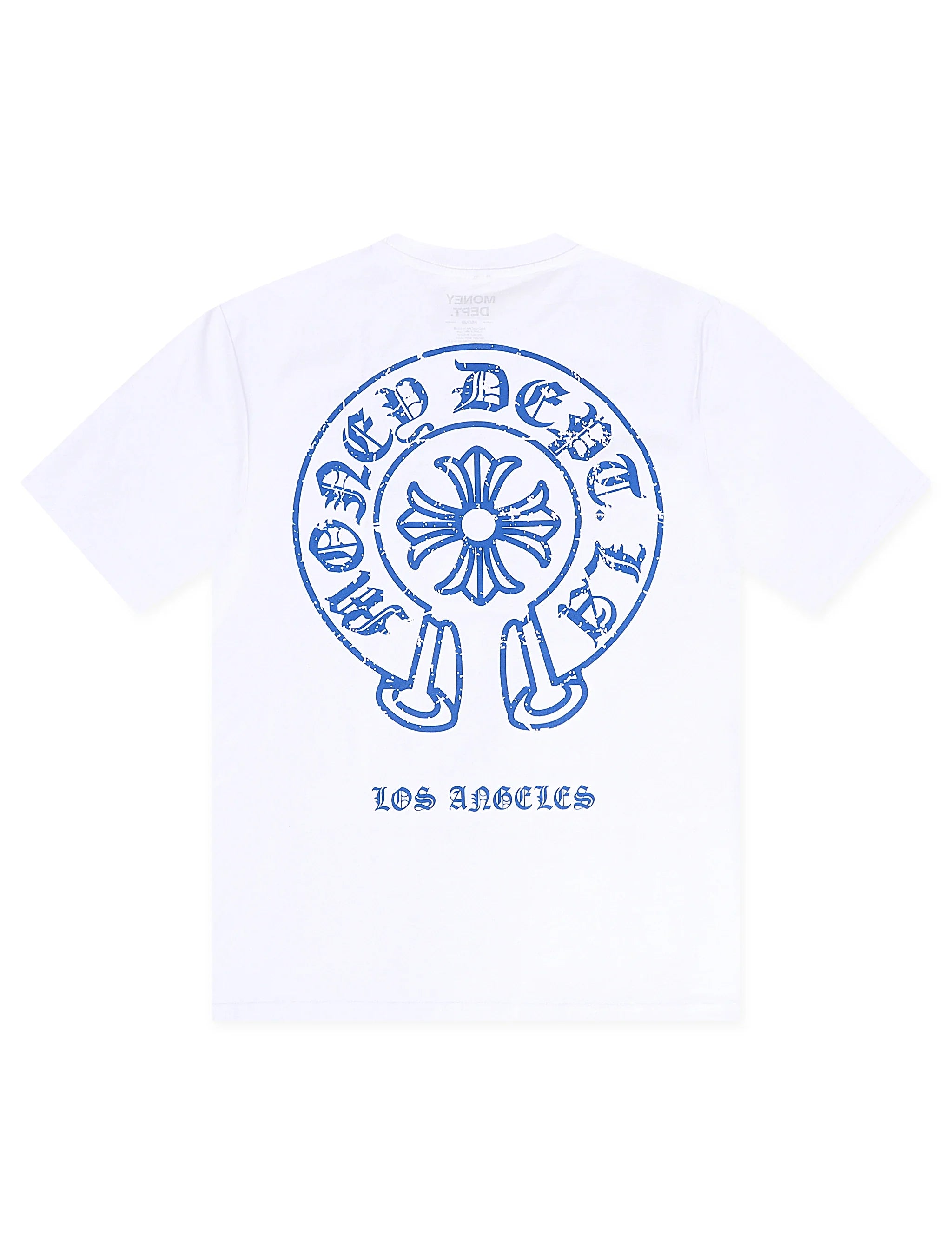 Money Dept. Vintage Old English Tee - White/Blue
