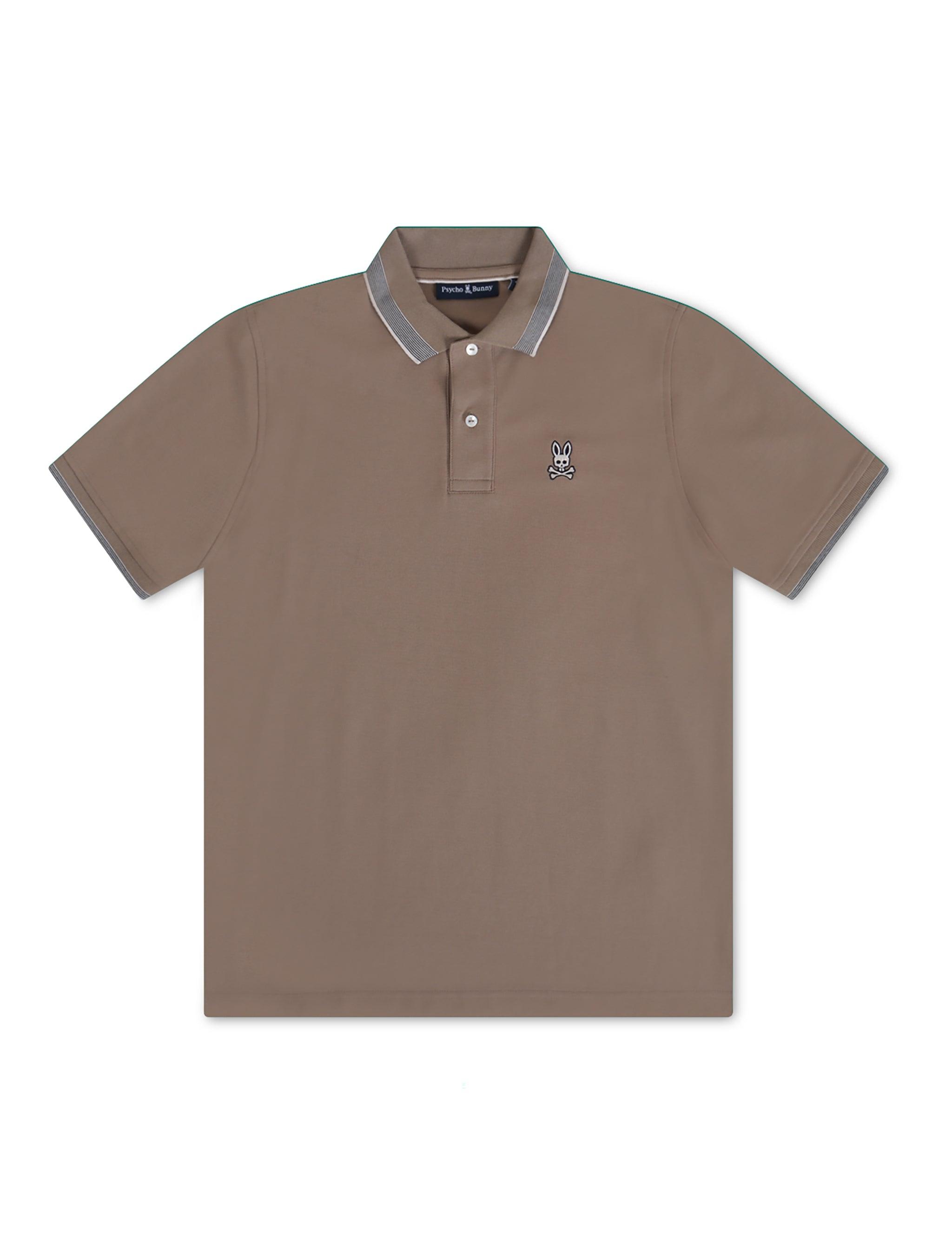 Psycho Bunny Queensbury Pique Polo - Antique Taupe