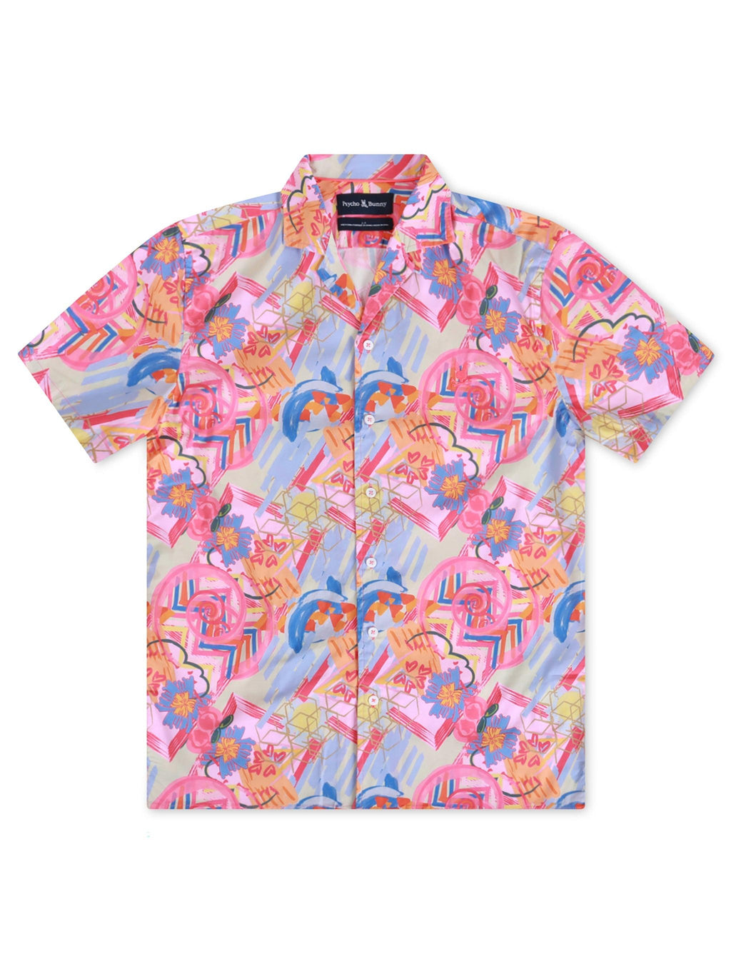 Psycho Bunny All Over Print Tee - Fuchsia Purple