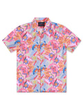 Psycho Bunny All Over Print Tee - Fuchsia Purple