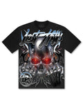 Losthills Chrome Skull Tee - Black