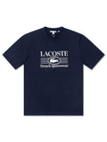 Lacoste Classic Fit Cotton Print Jersey Tee - Navy