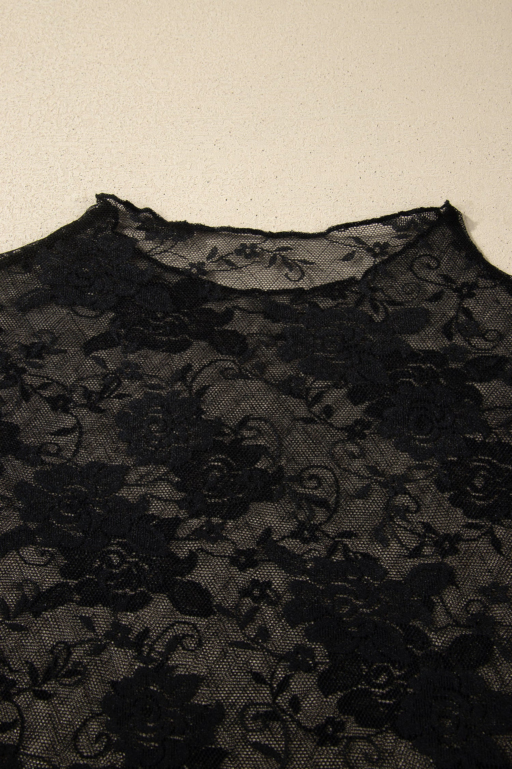 Floral Mesh Long Sleeve Top