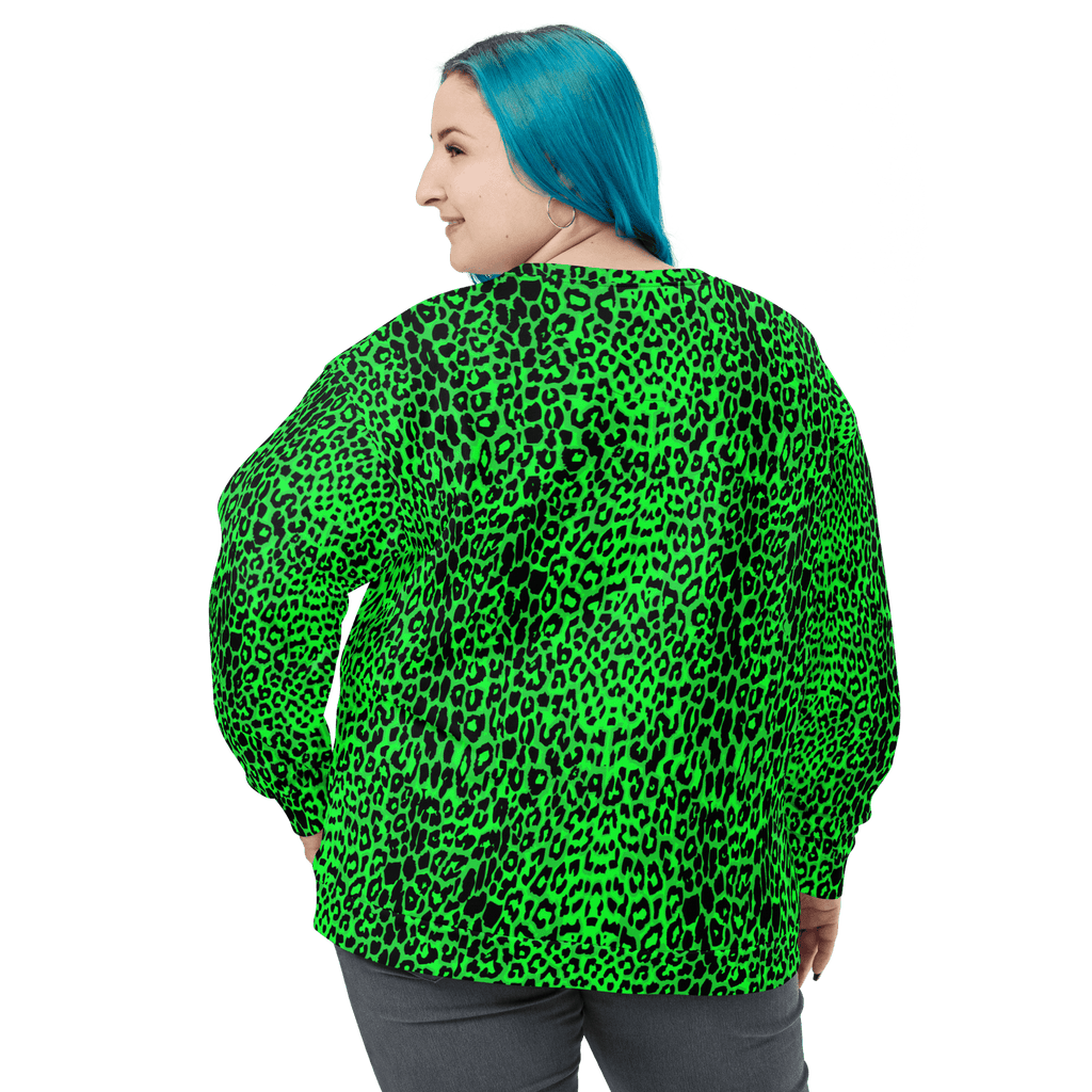 Lime Leopard Unisex Sweatshirt